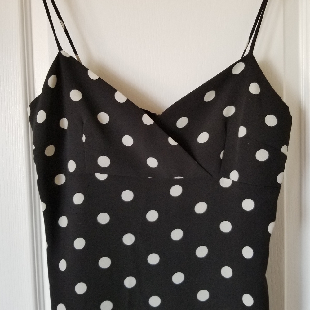 POLKA Dot Spaghetti Strap Dress | size 9